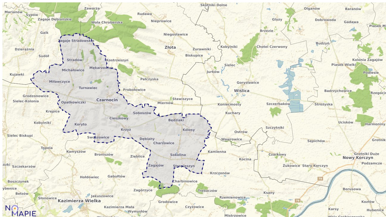 Mapa wyborów do sejmu Czarnocin